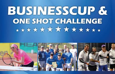Tennis-Businesscup und One Shot Challenge am 29. April